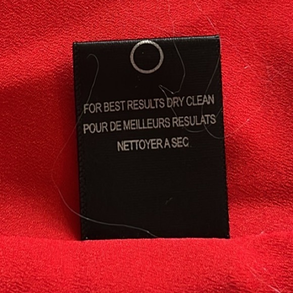 HALSTON Red Heritage Cap Sleeve Crepe Mini Dress NWOT - Picture 11 of 12